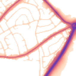 Daytime road noise heatmap for NG9 3LF