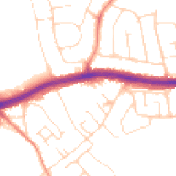 Daytime road noise heatmap for NG9 3LT