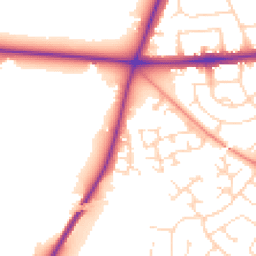 Daytime road noise heatmap for NG9 3NA