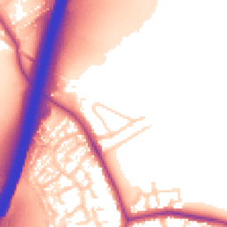 Daytime road noise heatmap for NG9 3QN