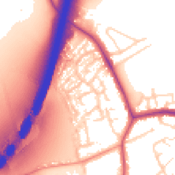 Daytime road noise heatmap for NG9 3RA