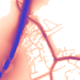 Daytime road noise heatmap for NG9 3RB