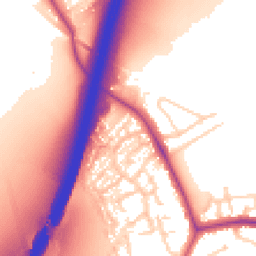 Daytime road noise heatmap for NG9 3RD