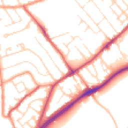 Daytime road noise heatmap for NG9 4AX