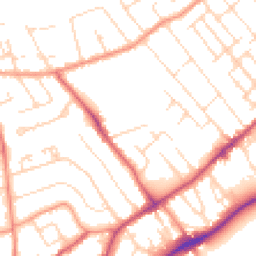 Daytime road noise heatmap for NG9 4BD