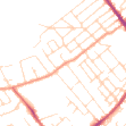 Daytime road noise heatmap for NG9 4DG