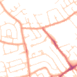 Daytime road noise heatmap for NG9 4FD