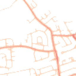 Daytime road noise heatmap for NG9 4FN
