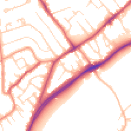 Daytime road noise heatmap for NG9 5BG