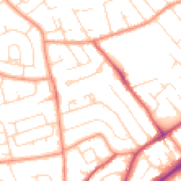 Daytime road noise heatmap for NG9 5BS