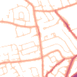 Daytime road noise heatmap for NG9 5EF