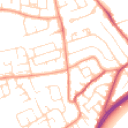 Daytime road noise heatmap for NG9 5EL