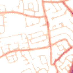 Daytime road noise heatmap for NG9 5ES