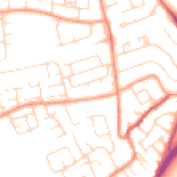 Daytime road noise heatmap for NG9 5EW