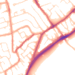 Daytime road noise heatmap for NG9 5HG