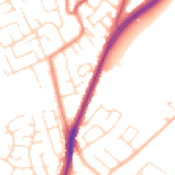 Daytime road noise heatmap for NG9 5HL