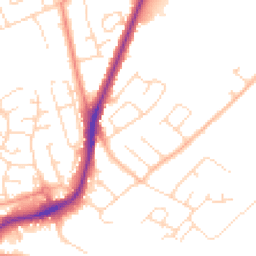 Daytime road noise heatmap for NG9 5HT