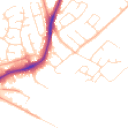 Daytime road noise heatmap for NG9 6AD