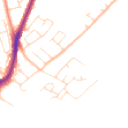 Daytime road noise heatmap for NG9 6AN