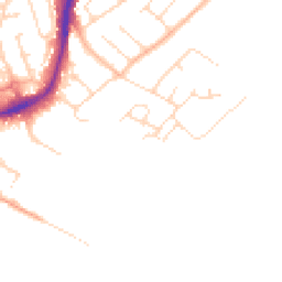 Daytime road noise heatmap for NG9 6AZ