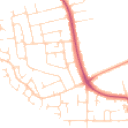 Daytime road noise heatmap for NG9 6DG