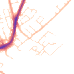 Daytime road noise heatmap for NG9 6EA