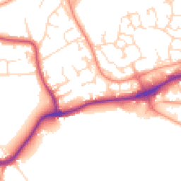 Daytime road noise heatmap for NG9 6ED