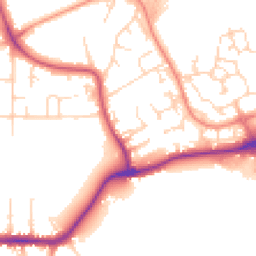 Daytime road noise heatmap for NG9 6FG