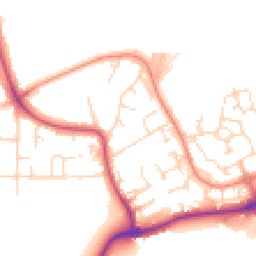 Daytime road noise heatmap for NG9 6FP