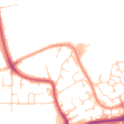Daytime road noise heatmap for NG9 6FW