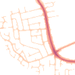 Daytime road noise heatmap for NG9 6GG