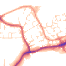 Daytime road noise heatmap for NG9 6GS