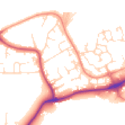Daytime road noise heatmap for NG9 6GU