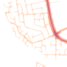 Daytime road noise heatmap for NG9 6HH