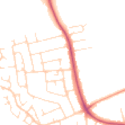 Daytime road noise heatmap for NG9 6JS
