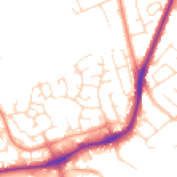 Daytime road noise heatmap for NG9 6NT