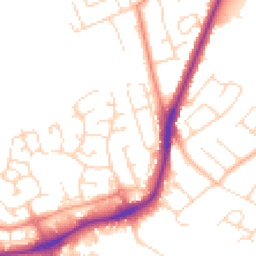 Daytime road noise heatmap for NG9 6PD