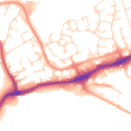 Daytime road noise heatmap for NG9 6RG