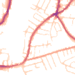 Daytime road noise heatmap for NG9 7AJ