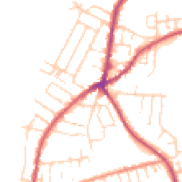 Daytime road noise heatmap for NG9 7AN