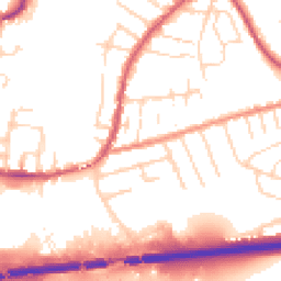 Daytime road noise heatmap for NG9 7BQ