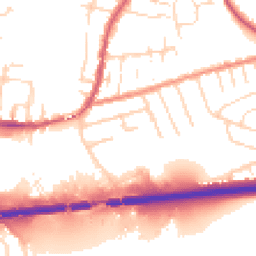 Daytime road noise heatmap for NG9 7BU
