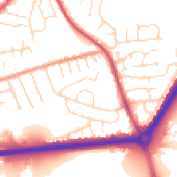 Daytime road noise heatmap for NG9 7EP