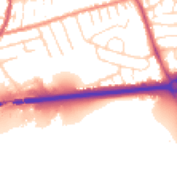 Daytime road noise heatmap for NG9 7EZ