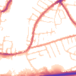 Daytime road noise heatmap for NG9 7FT