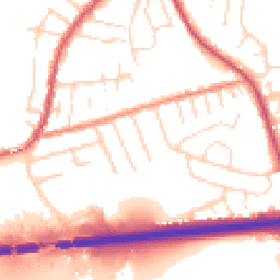 Daytime road noise heatmap for NG9 7GL