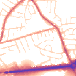 Daytime road noise heatmap for NG9 7GP