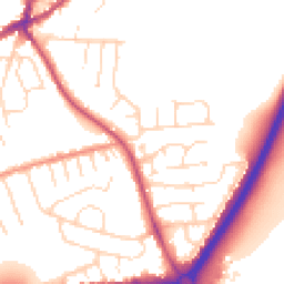 Daytime road noise heatmap for NG9 7GX