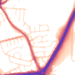 Daytime road noise heatmap for NG9 7GZ