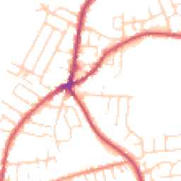 Daytime road noise heatmap for NG9 7HD